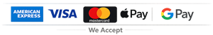 We  accept payments